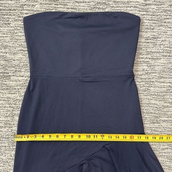 NWT Susana Monaco Navy Tube Ruffle Dress Maxi XL Revolve - Picture 10 of 13